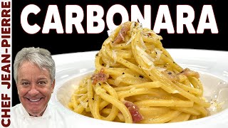 How to Make a Traditional Carbonara  Chef JeanPierre [upl. by Poll]