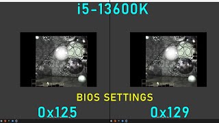 13600K 52Ghz Microcode 0x125 vs 0x129 Cinebench R15Bios Settings [upl. by Yeslaehc244]