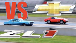 1969 Corvette 427 L88 vs 1969 Camaro 427 ZL1  Factor Stock Drag Race [upl. by Homerus991]