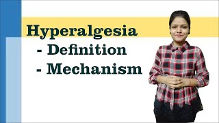 Hyperalgesia Physiology  Definition and Mechanism II Pain Physiology II Neurophysiology [upl. by Ainot]