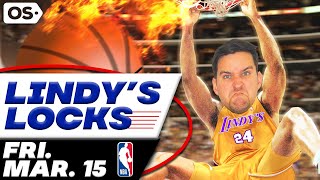 NBA Picks for EVERY Game Friday 315  Best NBA Bets amp Predictions  Lindys Leans Likes amp Locks [upl. by Ahsilac]