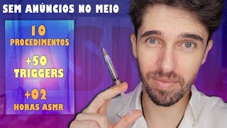 ASMR COM 10 PROCEDIMENTOS E CUIDADOS COM O ROSTO 50 TRIGGERS QUE CAUSAM ARREPIOS [upl. by Mikol]