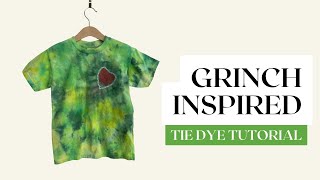 How to Tie Dye This Grinch Inspired T Shirts [upl. by Eelra727]