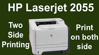 How to print on both sides  HP Laserjet p2055d double side print  double sided printing on printer [upl. by Ettezil]