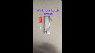 How to reverse the latch on a Winkhaus Cobra door gearbox [upl. by Noscire]