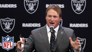 Jon Gruden Introduced as Raiders Head Coach quotI want to winquot  NFL [upl. by Alick526]