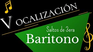 Vocalización Barítono  Salto de Terceras [upl. by Sessilu]