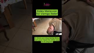 Dr Christina demonstrates Epleys Maneuver to help relieve vertigo symptoms of dizziness [upl. by Ierdna]