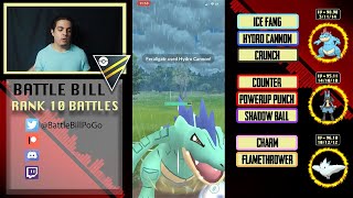 FERALIGATR BATTLES IN 2100 ULTRA LEAGUE  Pokemon Go Battle League PvP [upl. by Ahsial]