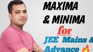 APPLICATION OF DERIVATIVES FOR CLASS 12  MAXIMA amp MINIMA  JEE MAINS amp ADVANCEBITSATCOMEDKVIT [upl. by Orrin]