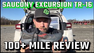 Saucony Excursion Trail Running Shoe 100 Mile Review [upl. by Narcis31]