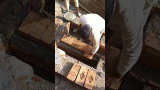 How to make brick work youtubeshort soilcompaction construction [upl. by Eniak]