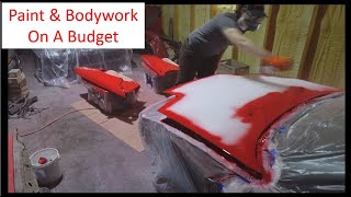 Mercury Capri Rebuild Ep 7  Paint amp Bodywork On A Budget [upl. by Hsakaa]