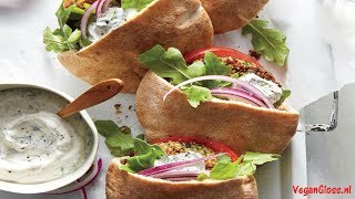 VEGAN SHOARMA 🥙 RECEPT MET KASTANJE CHAMPIGNONS [upl. by Yxor]