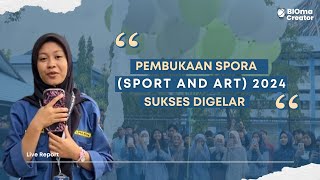 Live Report  Pembukaan Spora Sport and Art 2024 [upl. by Anilatak447]