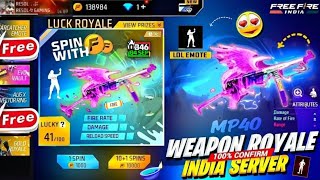 Next Weapon Royale Free Fire Ob46 Update✨New Weapon Royale 🤯🥳 Free Fire New Event  Ff New Event [upl. by Skell]