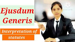 Rule of Ejusdem Generis Interpretationofstatutes handwrittennotes law [upl. by Wilhide]