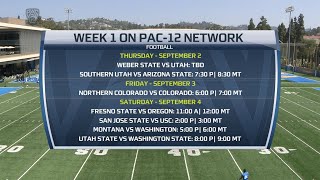 Pac12 Networks TV schedule for early season matchups announced and analyzed [upl. by Alatea]