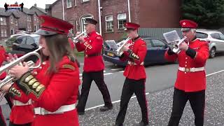 Poyntzpass Silver Band  Mavemacullen Accordion Band 70th Anniversary Parade 2023 [upl. by Dachy]