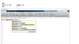 DSOLVE MATLAB [upl. by Joshia]