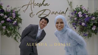 MALAY WEDDING  Aleesha and Danial Highlight Reception [upl. by Austreng]