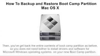 How To Backup and Restore Boot Camp Partition on Mac HD [upl. by Osric]