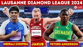 🔴Live  Diamond League 2024  Neeraj Chopra Jakub Anderson Live Match  Lausanne Diamond League [upl. by Yzzik599]