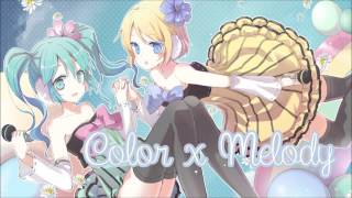 【Vocaloid】 Color x Melody  Hatsune Miku and Rin Kagamine [upl. by Lovash]