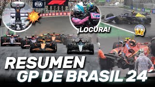 RESUMEN CARRERA GP BRASIL F1 2024  COLAPINTO se ESTAMPA VERSTAPPEN DESTRUYE a NORRIS CHECO LAWSON [upl. by Llehsor]