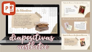 ⚘ CREA PRESENTACIONES POWERPOINT VINTAGE AESTHETIC 🍂 1 Plantilla Grąt¡s [upl. by Cirtemed]