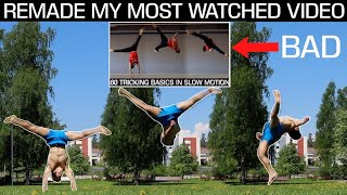 80 Tricking quotBasicsquot  Easiest To Hardest Slow Motion [upl. by Earas]