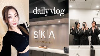 Spa day at SKA THERMAL SPA in Calgary 🫧 thrifting chitchat daily vlog [upl. by Ylrad100]