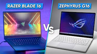 ROG Zephyrus G16 Vs Razer Blade 16  The war in OLED [upl. by Snilloc]