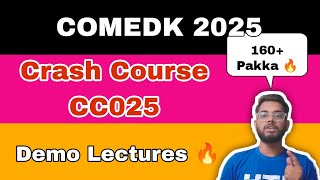 Demo Lectures Of Our COMEDK 2025 Crash Course CC025 Enroll Now Ash Academy JEE [upl. by Colvert455]