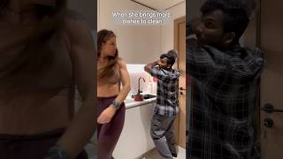 FIGHT IN THE KITCHEN sharif2is shorts funny strongwoman [upl. by Duwe]