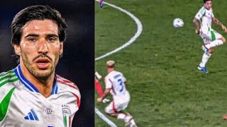 Sandro Tonali amazing performance vs France France vs Italy 13 All Goals Highlights [upl. by Nitsoj]