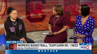 Coach Dawn Staley talks NCAA Tournament Women’s Team Earn No 1 Overall Seed [upl. by Cappella688]