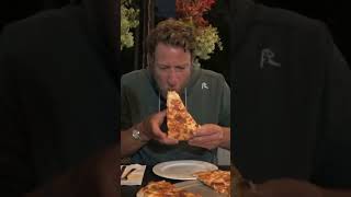 Dave Portnoy Tries Mustard Pizza [upl. by Eentruoc245]