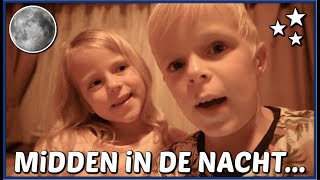 OVERNACHTEN iN DE CARAVAN amp MiDDEN iN DE NACHT NAAR BUiTEN 😱  Luan Bellinga 144 [upl. by Carmelita]