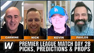 ⚽ Premier League Matchday 28 Predictions Picks amp Odds  Soccer Best Bets  Stoppage Time [upl. by Kcinemod]