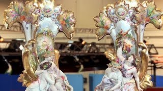 Pair of Limoges Figural Vases ca 1860  Web Appraisal  Boise [upl. by Reinhold]