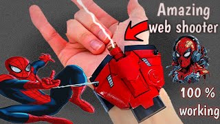 Amazing EASIEST SPIDER MAN WEB SHOOTER That SHOOTS EASY TO MAKE 104 [upl. by Gereron743]