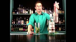 DIVE BARTENDING Mojito Drink Recipe [upl. by Nyvets]