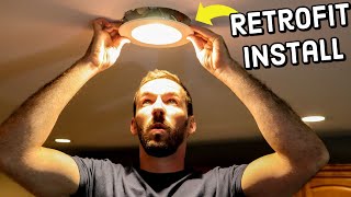 Quickly Replace Old Reccessed Lights with Retrofit LED Lights [upl. by Sivatco]