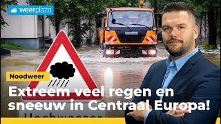 Noodweer in CentraalEuropa verwacht [upl. by Fried]