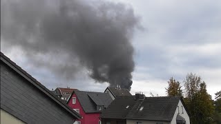 GROßBRAND  LEVERKUSEN Dynamit Nobel 241024 RAUCHWOLKE🔥 [upl. by Anelam]