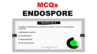 MCQs on Endospore [upl. by Allsopp]