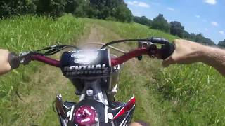 2008 Honda Crf450r Dirtbike with FMF Exhaust Trail  Farm Ride Engine Sound No Music [upl. by Howie750]