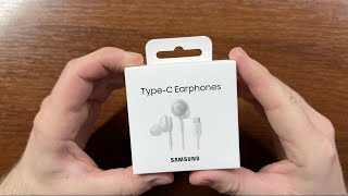 Samsung TypeC Earphones Unboxing EOIC100 [upl. by Nitsirk]