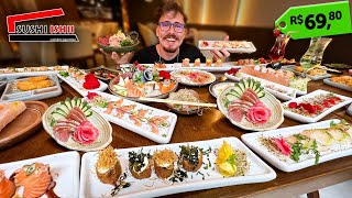 O Rodizio Japonês Completo e Barato 2022 I Sushi Ishii  Japamesa 12 [upl. by Chemosh]